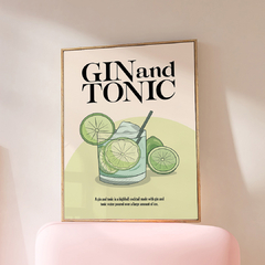 Cuadro Gin and Tonic