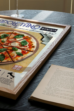 Set de 3 Cuadros Comida Italiana / Spaghetti Pizza y Cannoli - comprar online
