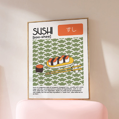 Cuadro Piezas de Sushi