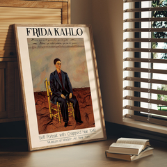 Cuadro Frida Kahlo - Autorretrato con Pelo Corto