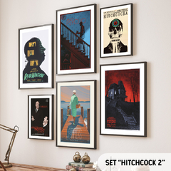 Set de 6 Cuadros Hitchcock 2