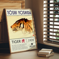 Set de 2 cuadros Toshi Yoshida - Tiger/Black Panther - comprar online