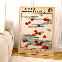 Cuadro Autumn and Water - Watanabe Seitei