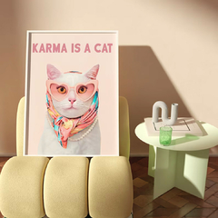 Cuadro Karma Is A Cat