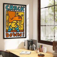 Set de 2 Cuadros Keith Haring - Crack Down / Pisa 89 - comprar online