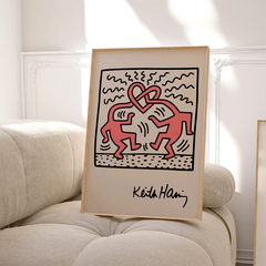 Cuadro Keith Haring - Heart of Heads