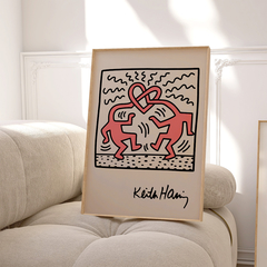 Set de 3 Cuadros Keith Haring - Love - comprar online