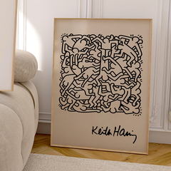 Cuadro Keith Haring - Party of Life Invitation