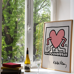 Cuadro Keith Haring - Running Heart