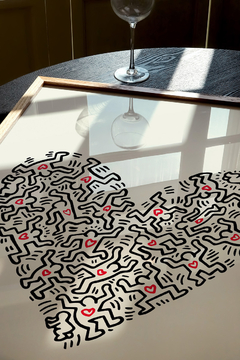 Cuadro Keith Haring - Heart - comprar online