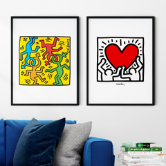 Set de 2 Cuadros Keith Haring