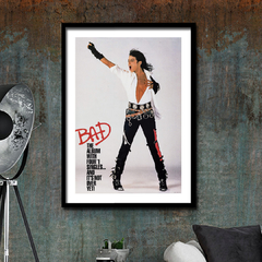 Cuadro Poster Bad Michael Jackson