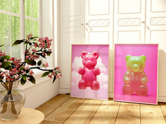 Set de 2 Cuadros Pink Gummy Bears