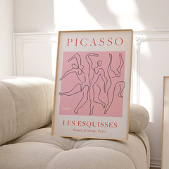 Cuadro Picasso - Les Esquisses (Pink)