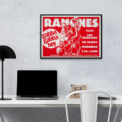 Cuadro Poster Ramones Rojo