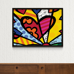 Cuadro Romero Britto Corazon