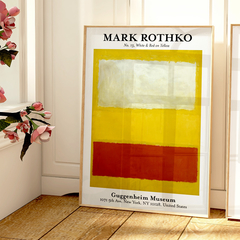 Cuadro Mark Rothko - N°13, White and Red on Yellow