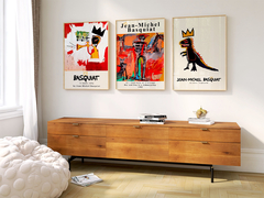 Set de 3 cuadros Basquiat Trumpet