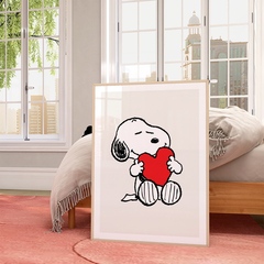 Cuadro Snoopy Heart