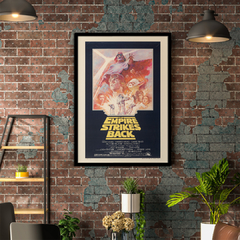 Cuadro Poster Star Wars The Empire Strikes Back Black
