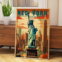 Set de 2 Cuadros New York - USA - comprar online