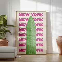 Cuadro Flatiron - New York Typography