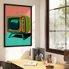 Cuadro Televisor Retro