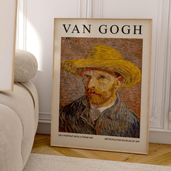 Cuadro Van Gogh - Self-Portrait With A Straw Hat