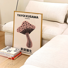 Cuadro Yayoi Kusama - Dots Mushroom