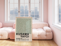 Cuadro Yayoi Kusama - Green Dots