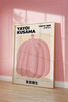 Cuadro Yayoi Kusama - Pink Pumpkin