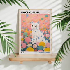 Set de 3 cuadros Yayoi Kusama Inspiracion 66/68/71 - Oz Cuadros Decorativos