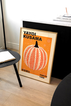 Cuadro Yayoi Kusama Pumpkin Orange Tokyo 1998