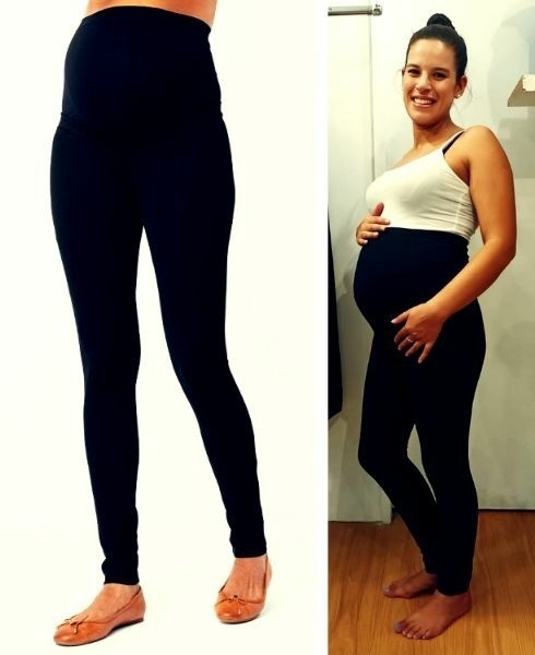 Calza para embarazada con faja extra alta Elva venta online
