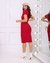 Vestido Tubinho Moda Evangélica Midi Casual Vermelho - Ravena - comprar online