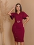 Vestido Tubinho Midi Com Cinto Moda Evangélica - 50379AN - loja online
