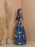 Vestido Feminino Longo Estampado Moda Evangélica - 50374AN - Virtuosa Boutique Evangélica | Moda Evangélica E Roupas Evangélicas
