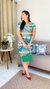 Vestido Moda Evangélica Tubinho Estampado - Katrina - loja online