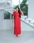 Vestido Longo Laise Moda Evangélica Vermelho - Aline