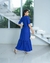 Vestido Longo Laise Moda Evangélica Azul - Aline na internet