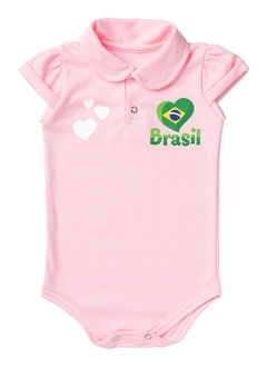Body Bebê Brasil Rosa - comprar online
