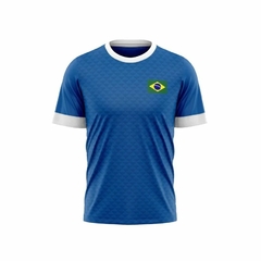 Camisa Brasil Infantil Azul