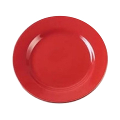 SALE - Plato hondo rojo de cerámica Ancers