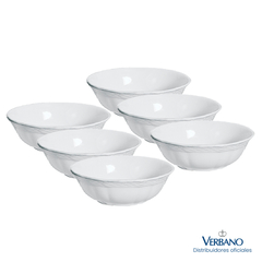 X6 Bols compota porcelana blanca Vanna Verbano - comprar online