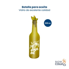 Botella vidrio aceite Olive Oil 330cc Herevin - comprar online