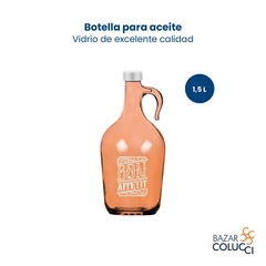 Botella vidrio aceite Bon Appetit 1,5 litros Herevin - comprar online