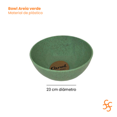 Bowl Plástico Cereales Ensalada Carol Areia Verde 23 Cm X6 - Bazar Colucci