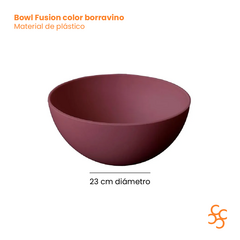 Bowl Plástico Cereales Borravino Carol Fusion 23 Cm X6 en internet