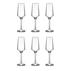 Imagen de Copa Vidrio Champagne Brunello Nadir 225 ml Set x6