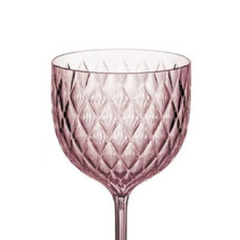 x6 copa gin Glamour acrílico rosa 540ml Carol - comprar online